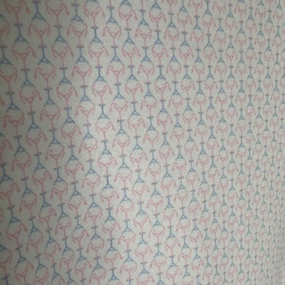 Peter Millar Summer Comfort Large Tall Pink/Blue/White Graphic SS Golf Polo - Picture 5 of 6